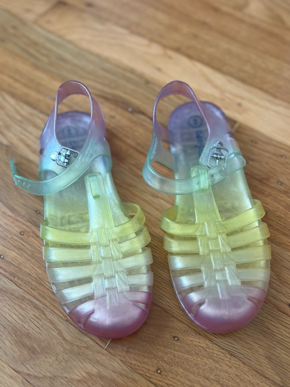 Kids' Rainbow Jelly Sandals -